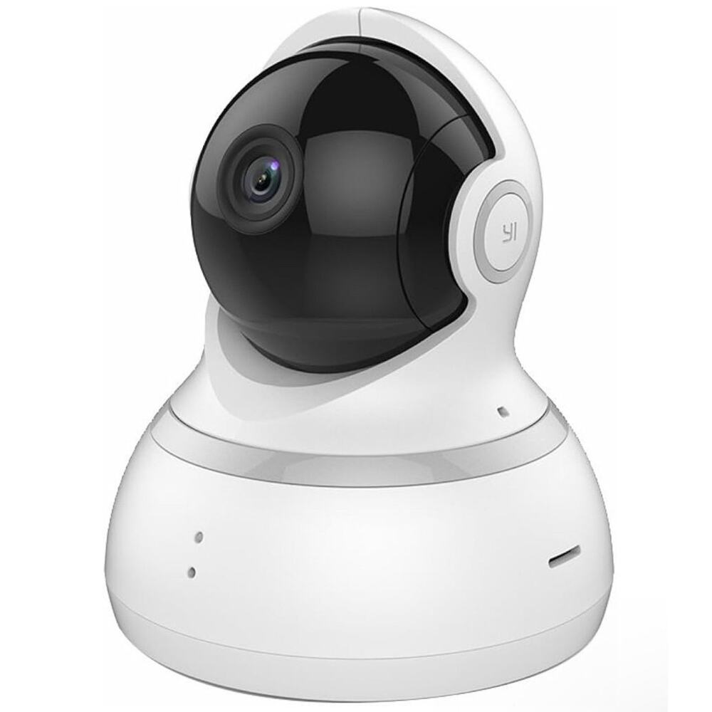 YI Security Camera, 360-degree Smart Indoor Dome Cam with Night Vision (Black)